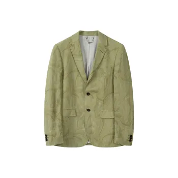 DAVID NAMAN Business Suits Men Green