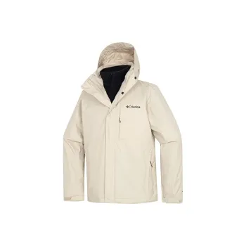 Columbia Outdoor Hiking Waterproof, Windproof, Abrasion Resistant, Thermal Windbreaker Jacket Men's Beige