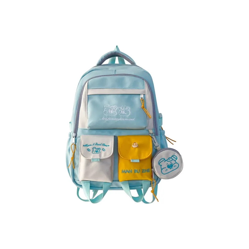 Alcohol Dragon Nylon Backpack Women's Multicolor-2