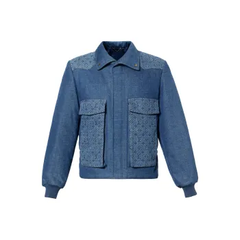 LOUIS VUITTON Monogram Padded Denim Jacket