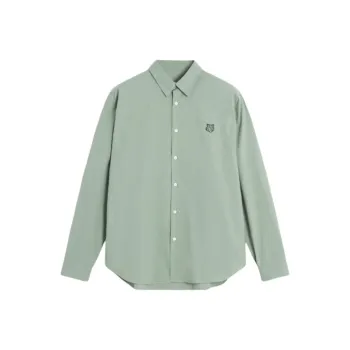 Maison Kitsune Tonal Fox Head Patch Shirt