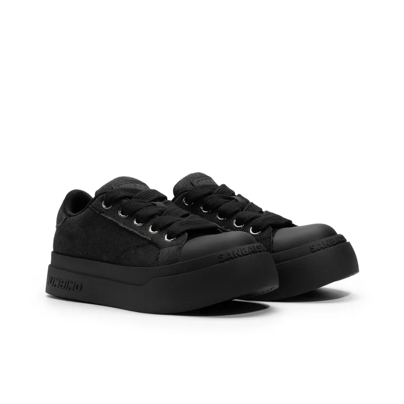 SANBAI STUDIO Height Increasing Wear-Resistant Slip-Resistant Low-Top Canvas Shoes Unisex-12