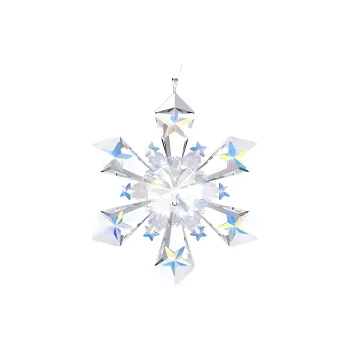 Swarovski Faux Crystal, Metallic Polyester Pendants Unisex White