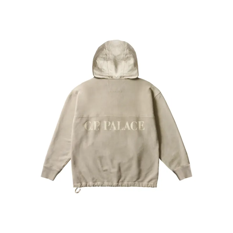 PALACE X C.P. Company Fleece Old Goggle Hood-2
