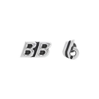 Balenciaga Stud Earrings Men's Silver