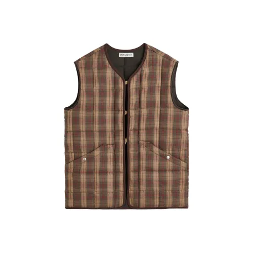 OUR LEGACY Tartan Padded Cotton Vest