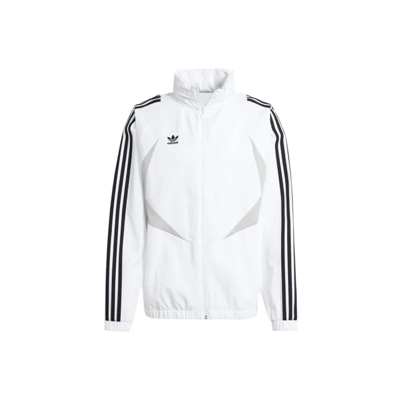 Adidas Originals Retro Sports Stand Collar Jackets Men's White-0