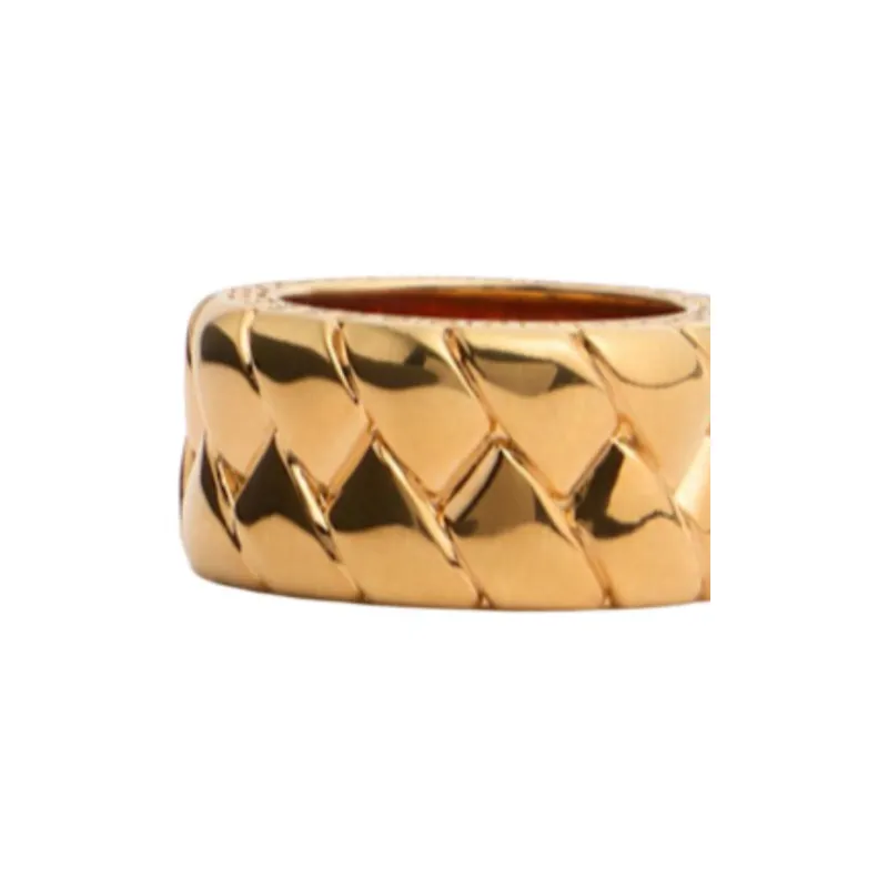 FANSIZHE Metal Rings Unisex Gold-2