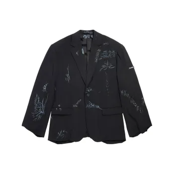 Balenciaga Graffiti Skater Tailored Blazer