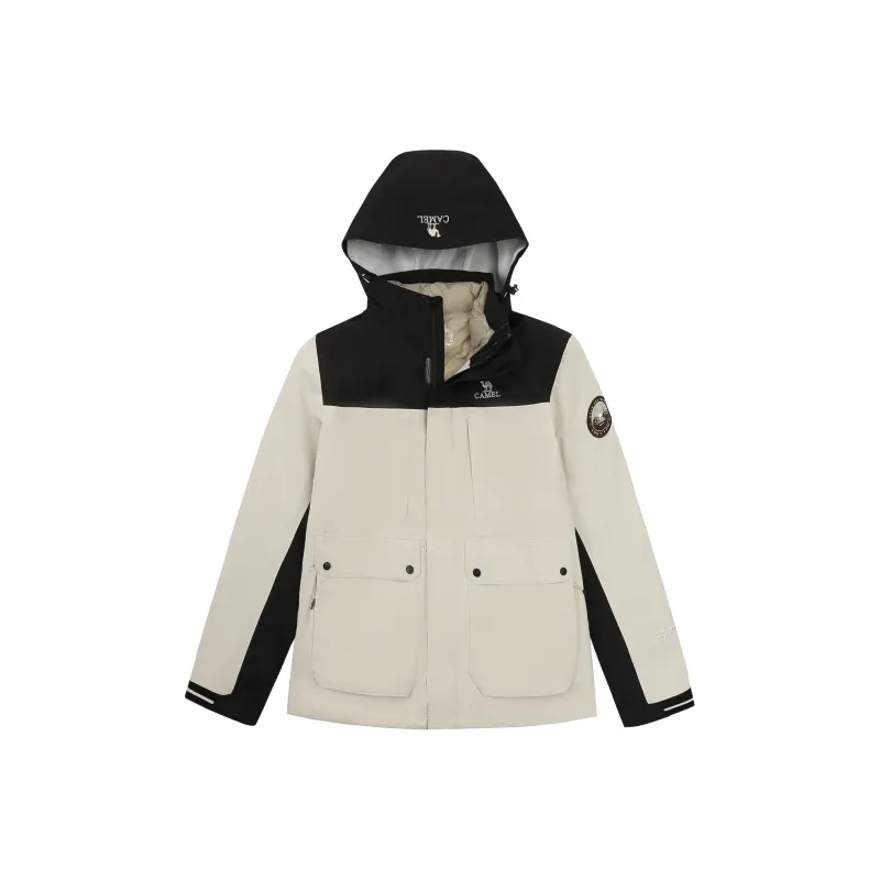 CAMEL All weather Water Resistant Windproof Breathable Warm Windbreaker Jacket Men's-0