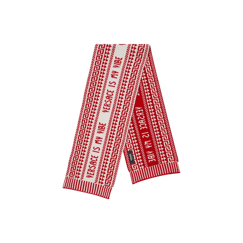 VERSACE Fair Isle Jacquard Scarf-0