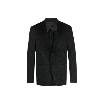 KARL LAGERFELD / Karl Lagerfeld Jeans Patterned-jacquard Single-breasted Blazer