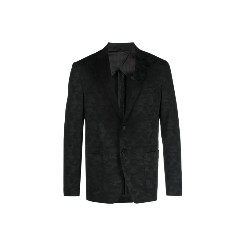 KARL LAGERFELD / Karl Lagerfeld Jeans Patterned-jacquard Single-breasted Blazer-0