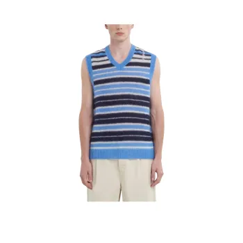 MARNI Striped V Neck Sweater Vest