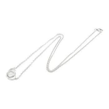CARTIER 18K White Gold Necklaces Women's Silver