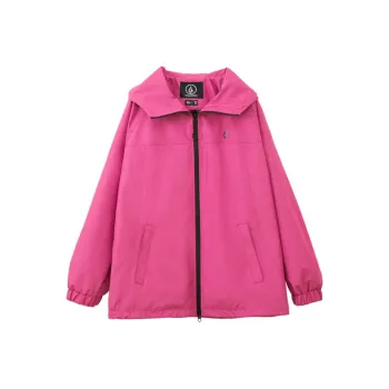 VOLCOM Windbreaker Jackets Unisex Rose Red