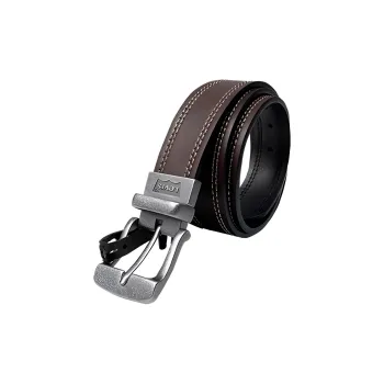Levis Double-Sided Decoration Pin Buckle Leather Belts Men's Brown/Black Width 3.5CM