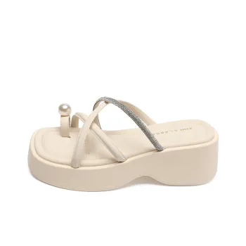 ZHR PVC Polyvinyl Chloride Odor Resistant Slide Slippers Women's