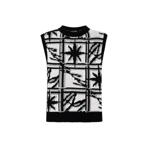 YLDP FW22 Loose Fit Vest Unisex Black White