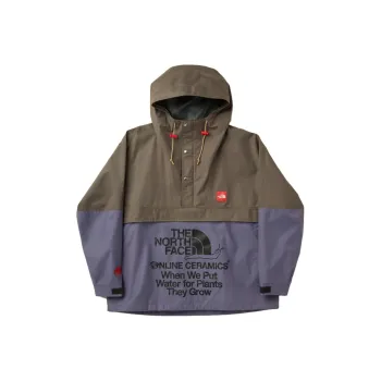 THE NORTH FACE SS23 Water Resistant Windbreaker Jacket Unisex Brown