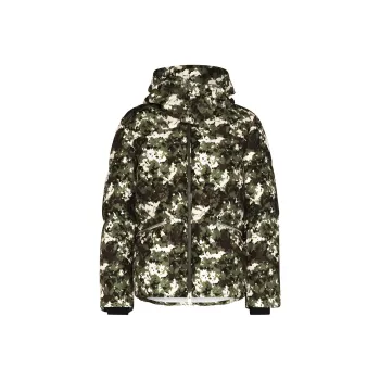 Moncler Blanc Camouflage print Down Jacket