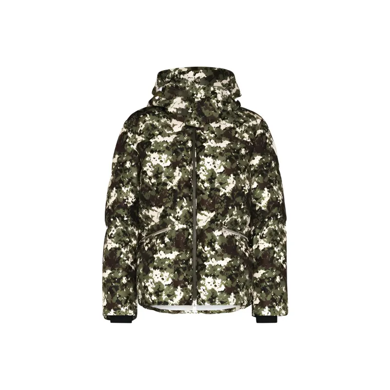 Moncler Blanc Camouflage print Down Jacket-0