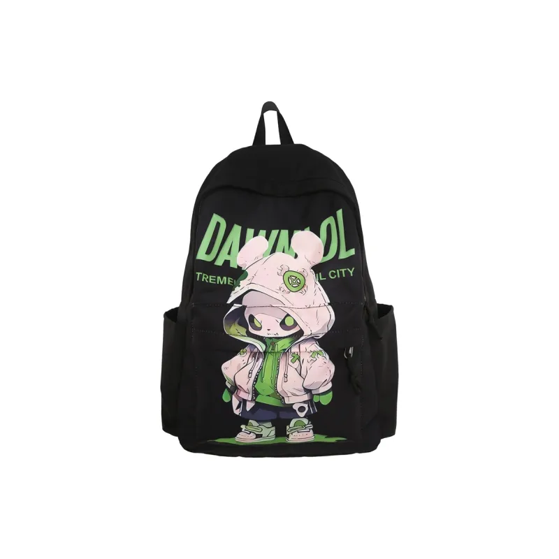 URBAN FOREST Nylon Backpack Unisex White/Black-3