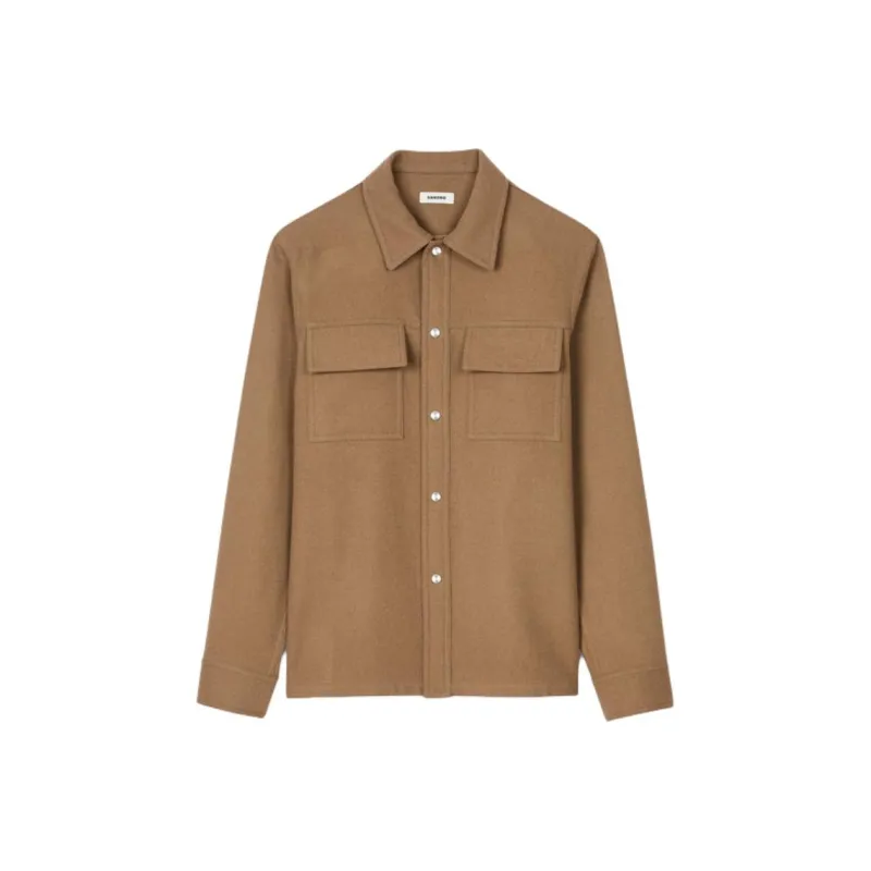 Sandro Felted finish Shirt Jacket-0