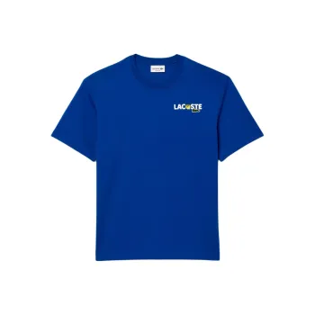 LACOSTE Graphic print Cotton T shirt