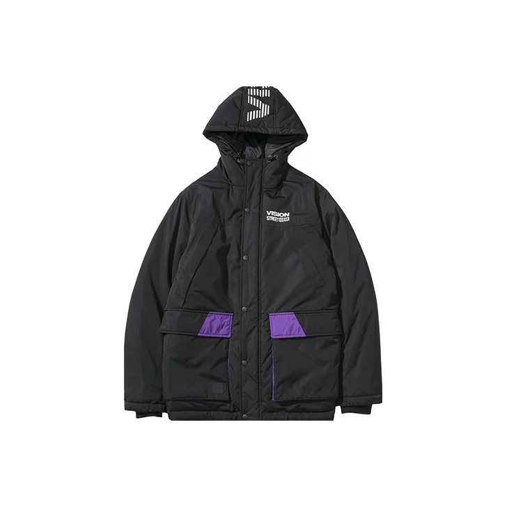 Vision Street Wear Puffer Jacket Unisex Black-0
