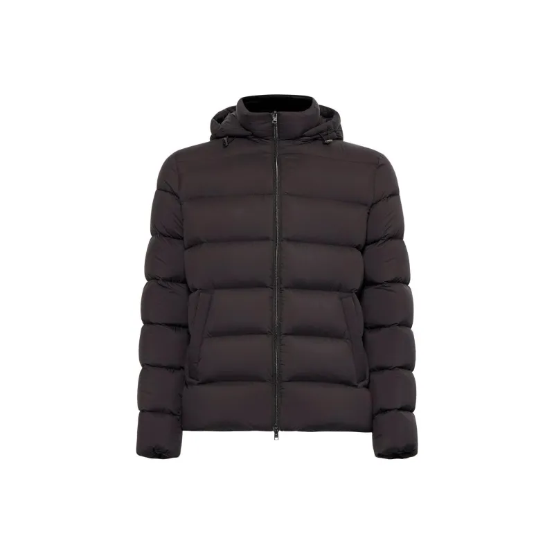 HERNO Hooded Quilted Bomber Jacket-0