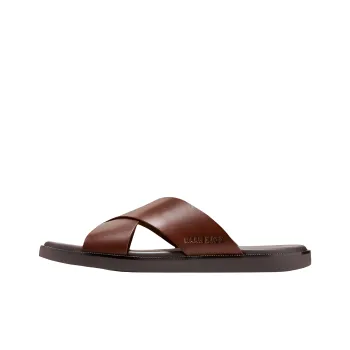 COLE HAAN Rubber Sole Abrasion Resistant Slide Slippers Men's Brown