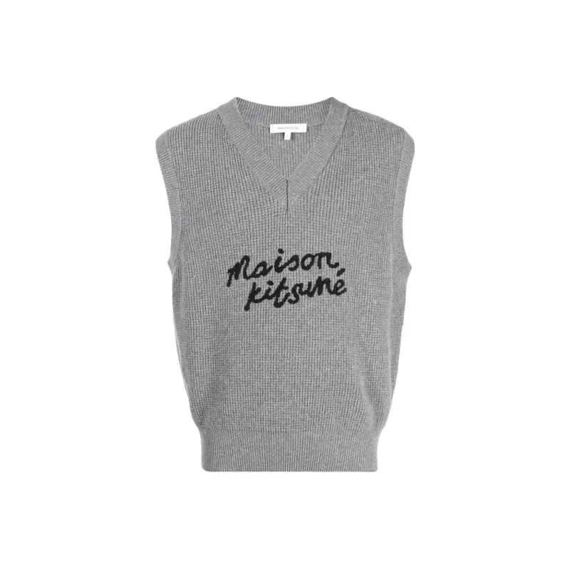 Maison Kitsune Handwriting Oversized Vest-0