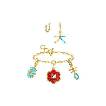 Swarovski Flower Of Fortune Bracelets Women's Gold Plated