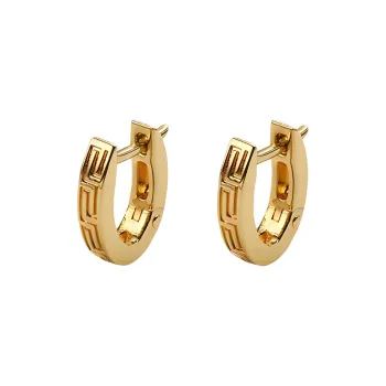 VERSACE Greca embossed Hoop Earrings