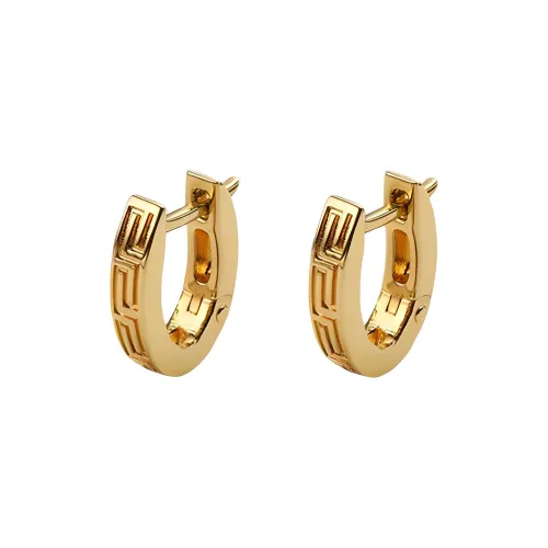 VERSACE Greca embossed Hoop Earrings