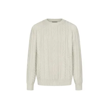 URBAN REVIVO Knitwear Men's Nude Apricot