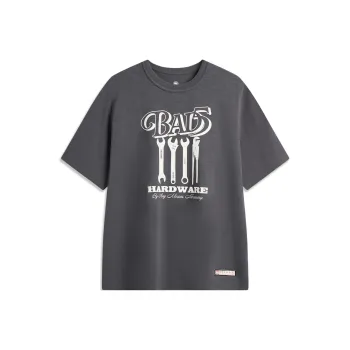LiNing Basketball Collection T Shirt Men's Black Pine Gray