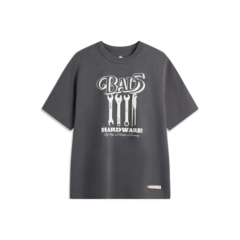 LiNing Basketball Collection T Shirt Men's Black Pine Gray-0