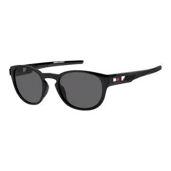 Tommy Hilfiger Irregular Shape Sunglasses Men's Black