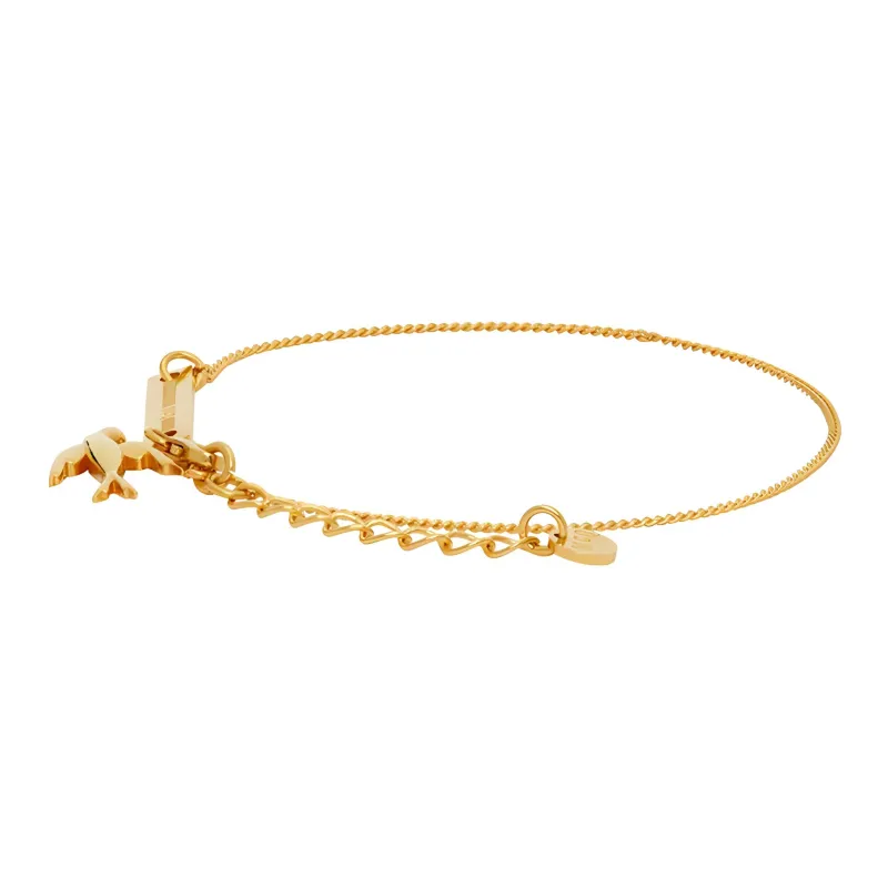 McQ Alexander McQueen Swallow Micro-label Carving Bracelet-3