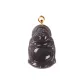 Smoky Purple Standing Buddha Pendant