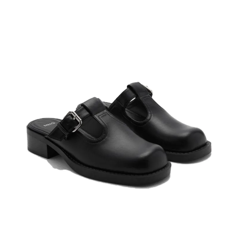 MANGO Abrasion Resistant Closed Toe Slippers Women's Black-2