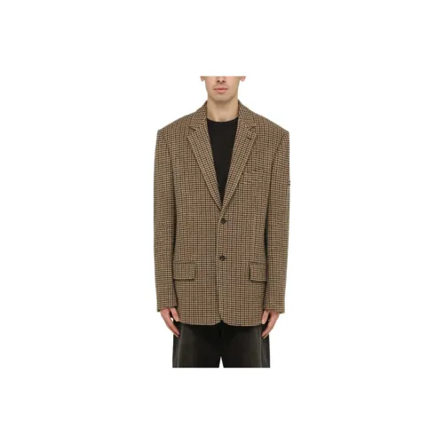 Balenciaga Houndstooth Button Up Jacket