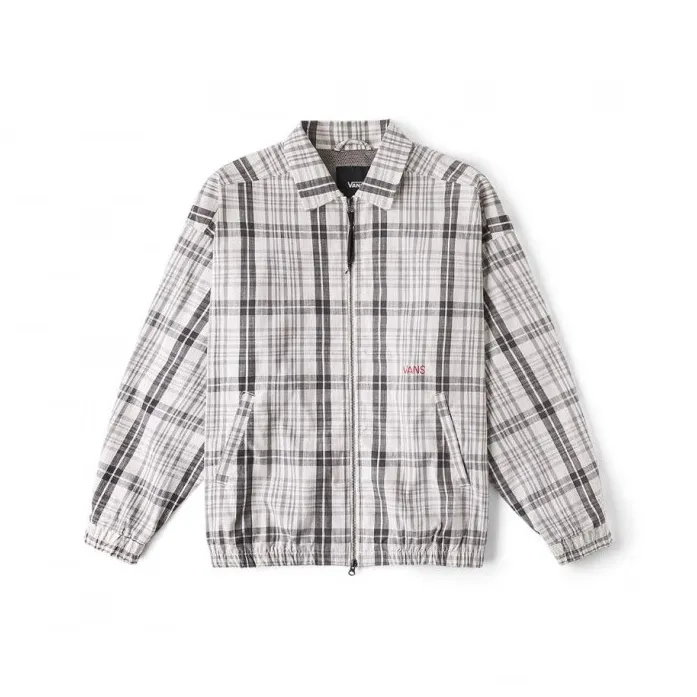 Vans Jackets Coats Men's Light Gray Plaid-0