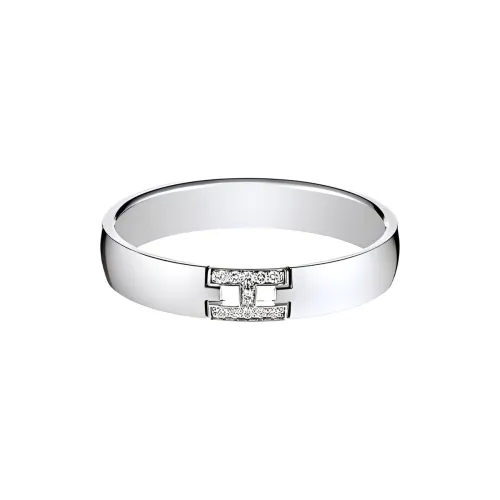 HERMES Ever Herakles 18K White Gold Rings Unisex