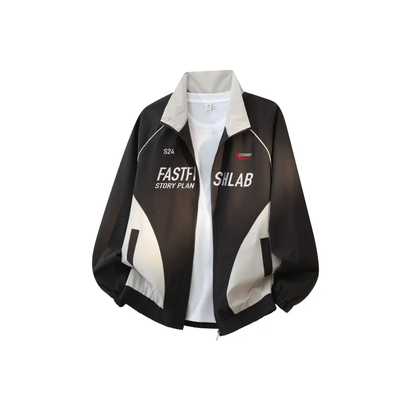 FASTFISH Jackets Coats Unisex Black Apricot-0