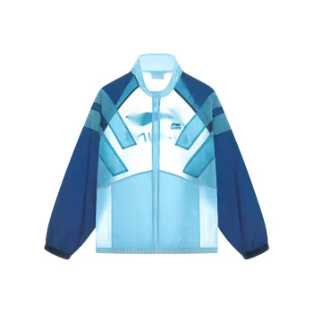 LiNing Sports Trend Series Jacket Men's Ice Cool Blue Dark Lake Blue