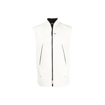 STONE ISLAND Vests Men White