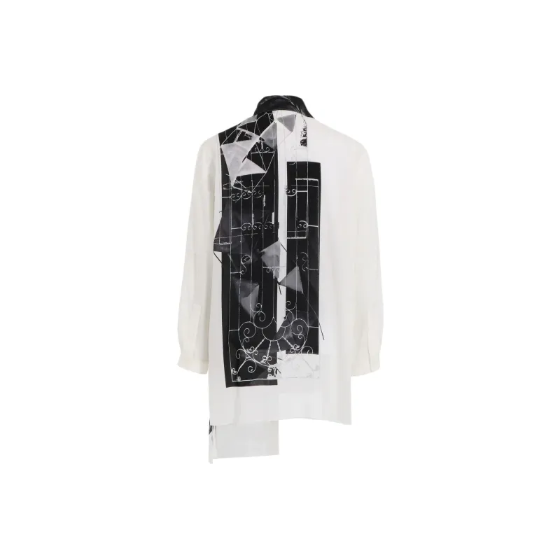 Yohji Yamamoto Abstract print Long sleeve Shirt-1